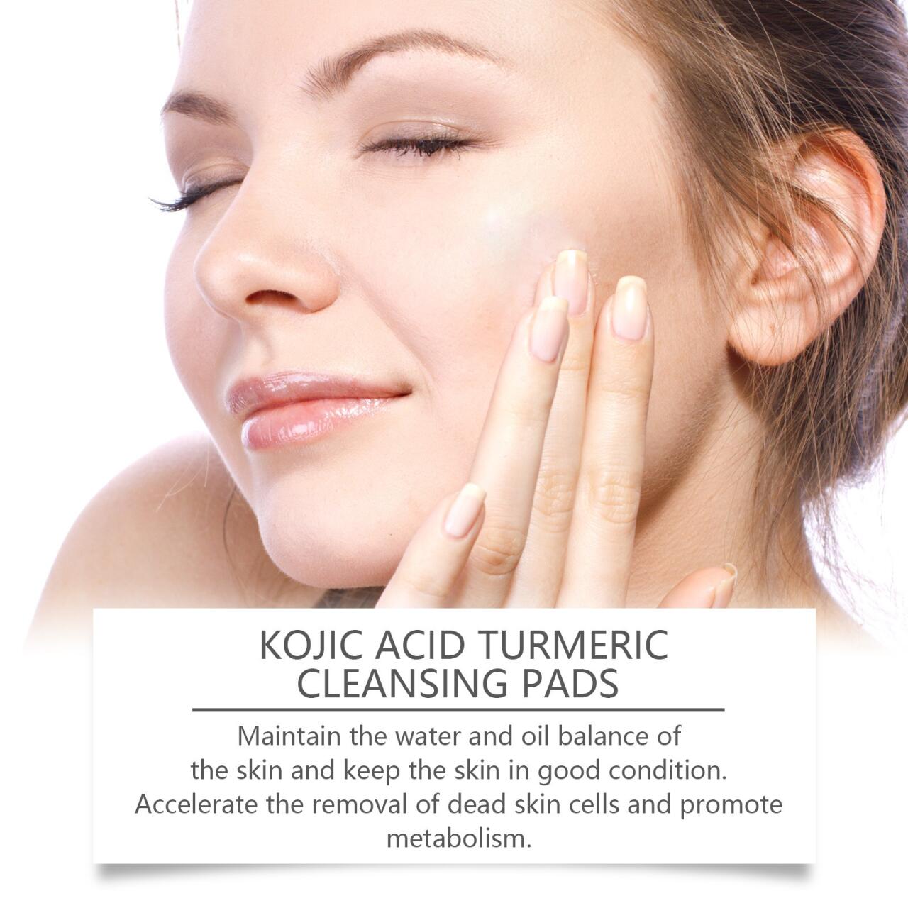 Almohadillas discos Limpiadoras con Ácido Kójico y curcuma – Ilumina y Revitaliza tu Piel